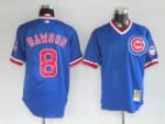 Mitchell And Ness Cubs #8 Andre Dawson Stitched Blue Throwback Jersey