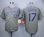 Royals #17 Wade Davis Grey Cool Base Stitched Jersey
