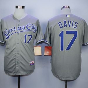 Royals #17 Wade Davis Grey Cool Base Stitched Jersey