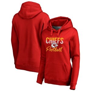 Kansas City Chiefs Red Free Line Pullover Hoodie(Run Small)