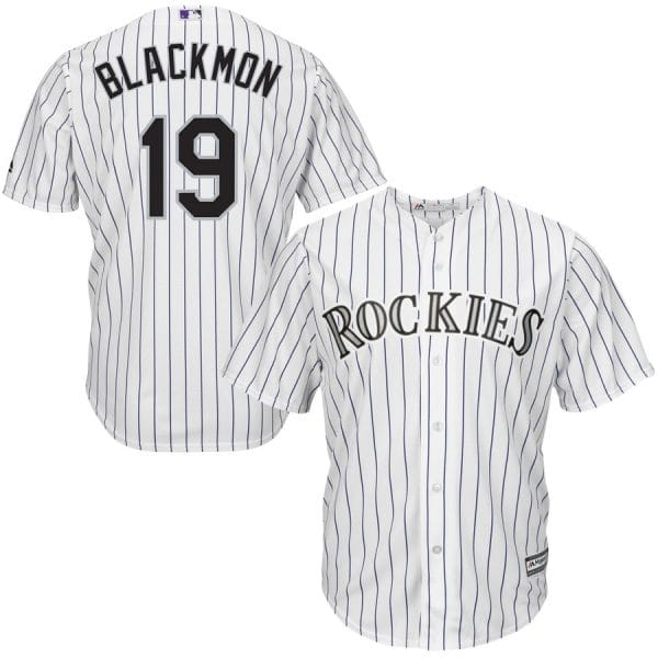 Colorado Rockies #19 Charlie Blackmon "Chuck Nazty" White Cool Base Stitched Jersey
