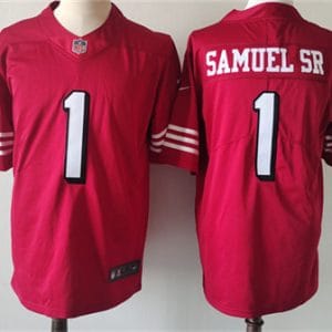 San Francisco 49ers #1 Deebo Samuel New Red Vapor Untouchable Limited Stitched Jersey