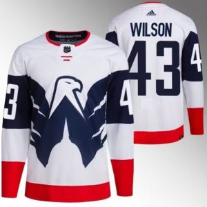 Washington Capitals #43 Tom Wilson White Navy Stadium Series Stitched Jersey