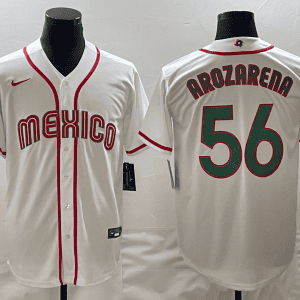 Mexico #56 Randy Arozarena 2023 White World Classic Stitched Jersey