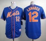 Mets #12 Juan Lagares Blue Alternate Home Cool Base Stitched Jersey