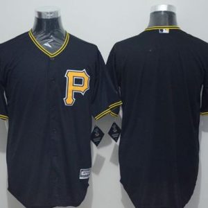 Pirates Blank Black New Cool Base Stitched Jersey