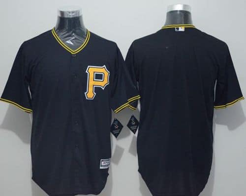 Pirates Blank Black New Cool Base Stitched Jersey
