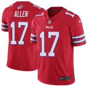 Buffalo Bills #17 Josh Allen Red Vapor Untouchable Limited Stitched Jersey