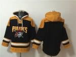 Pittsburgh Pirates Blank Ageless Must-Have Lace-Up Pullover Hoodie