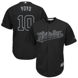 Chicago White Sox #10 Yoan Moncada ''YoYo'' Majestic Black 2019 Players' Weekend Player Stitched Jersey