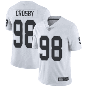 Raiders #98 Maxx Crosby White Vapor Untouchable Limited Stitched Jersey