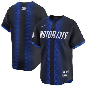 Detroit Tigers Blank 2024 Navy City Connect Cool Base Limited Stitched Jersey
