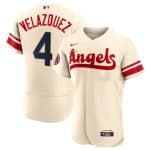 Los Angeles Angels #4 Andrew Velazquez 2022 Cream City Connect Flex Base Stitched Jersey