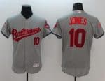 Orioles #10 Adam Jones Grey Fashion Stars Stripes Flexbase Authentic Stitched Jersey