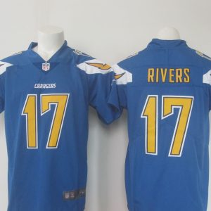 Los Angeles Chargers #17 Philip Rivers Blue Limited Rush Stitched Nike Jersey