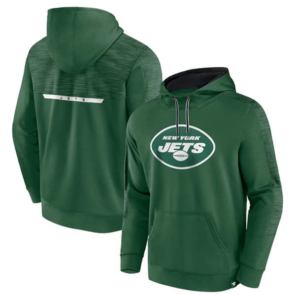 New York Jets Green Defender Evo Pullover Hoodie
