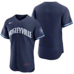 Chicago Cubs Blank Navy City Connect Flex Base Stitched Jersey