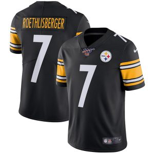 Pittsburgh Steelers 100th #7 Ben Roethlisberger Black Stitched Vapor Untouchable Limited Jersey