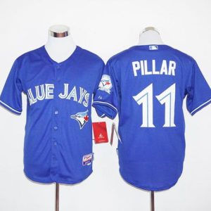 Blue Jays #11 Kevin Pillar Blue Cool Base Stitched Jersey