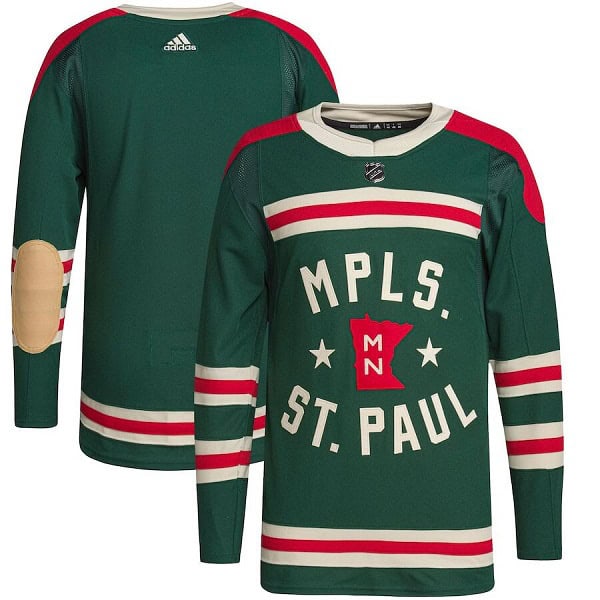 Minnesota Wild Blank 2022 Green Winter Classic Stitched Jersey