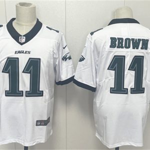 Philadelphia Eagles #11 A.J. Brown White 2024 New Vapor Untouchable Limited Football Stitched Jersey