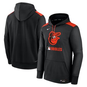 Baltimore Orioles Black Collection Performance Pullover Hoodie