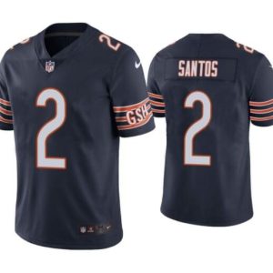 Chicago Bears #2 Cairo Santos Navy Vapor Untouchable Limited Stitched Jersey