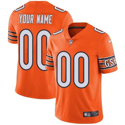 Bears Customized Orange Alternate Vapor Untouchable Stitched Limited Jersey