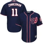 Washington Nationals #11 Ryan Zimmerman Navy Cool Base Stitched Jersey