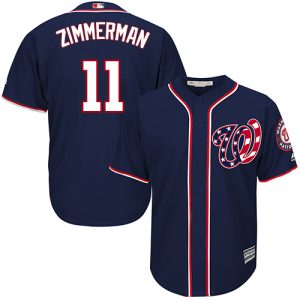 Washington Nationals #11 Ryan Zimmerman Navy Cool Base Stitched Jersey