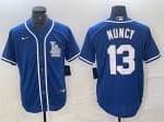 Los Angeles Dodgers #13 Max Muncy Blue Cool Base Stitched Jersey