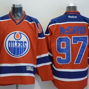 Oilers #97 Connor McDavid Orange Stitched Jersey