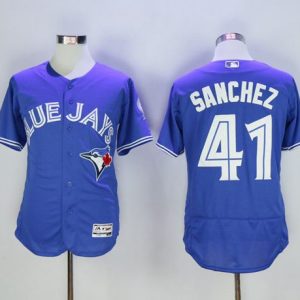 Blue Jays #41 Aaron Sanchez Blue Flexbase Authentic Collection Stitched Jersey
