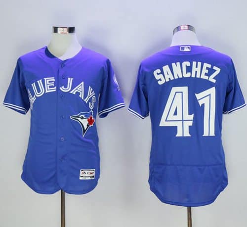 Blue Jays #41 Aaron Sanchez Blue Flexbase Authentic Collection Stitched Jersey
