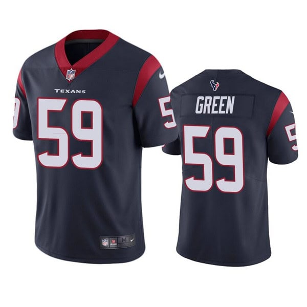 Houston Texans #59 Kenyon Green Navy Vapor Untouchable Limited Stitched Jersey