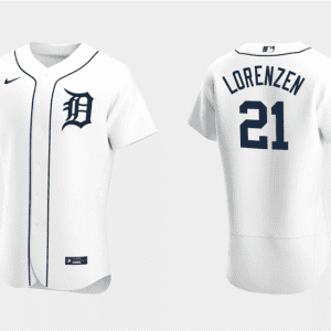 Detroit Tigers #21 Michael Lorenzen White Flex Base Stitched Jersey