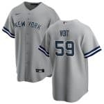 New York Yankees #59 Luke Voit Gray Cool Base Stitched Jersey