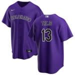Colorado Rockies #13 Alan Trejo Purple Stitched Jersey