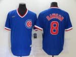 Chicago Cubs #8 Andre Dawson Blue Throwback Cool Base Stitched Jersey