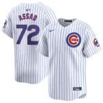 Chicago Cubs #72 Javier Assad White 2024 Home Limited Stitched Jersey