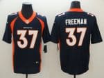 Broncos #37 Royce Freeman Navy Blue Vapor Untouchable Limited Stitched Jersey