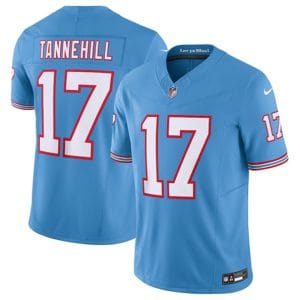 Tennessee Titans #17 Ryan Tannehill Light Blue 2023 F.U.S.E. Vapor Limited Throwback Stitched Jersey