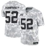 Kansas City Chiefs #52 Creed Humphrey Arctic Camo 2024 F.U.S.E. Salute To Service Limited Stitched Jersey