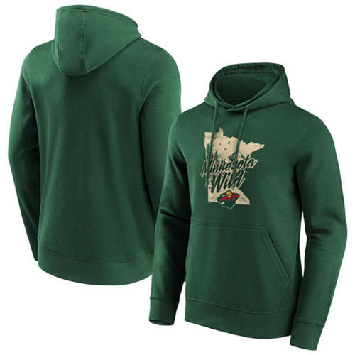 Minnesota Wild Dark Green Hometown Graphic Hoodie