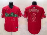 Philadelphia Phillies #3 Bryce Harper Red Phanatic Limited Stitched Jersey