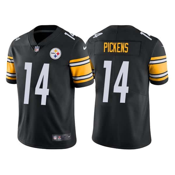 Pittsburgh Steelers #14 George Pickens Black Vapor Untouchable Limited Stitched Jersey