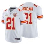 Kansas City Chiefs #21 Bashaud Breeland White 2021 Super Bowl LV Limited Stitched Jersey