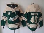 Wild #40 Devan Dubnyk Green Sawyer Hooded Sweatshirt Stitched Jersey