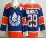Edmonton Oilers #29 Leon Draisaitl Blue Heritage Classic Authentic Jersey