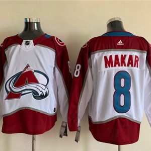 Colorado Avalanche #8 Cale Makar White Stitched Jersey